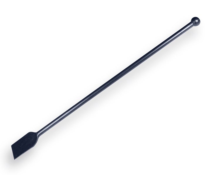 Wortelsteker DE WIT 120cm, rond met knop en beitel 18x10cm