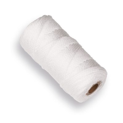 LABORA metselkoord polypropyleen wit, 50m gedraaid koord