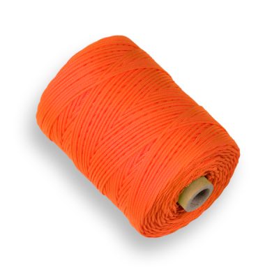 LABORA uitzetkoord nylon oranje, 200m gevlochten koord