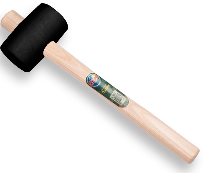 Rubberhamer GRIPLINE nr.2 zacht, A400, ø60x110mm met steel
