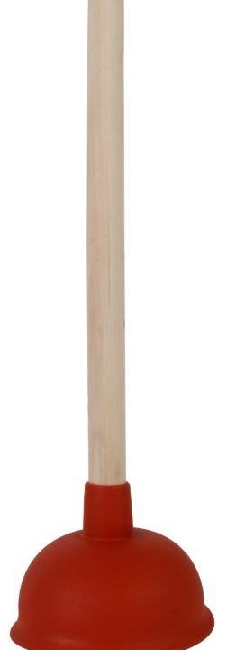 Gootsteenontstopper met houten steel 35cm