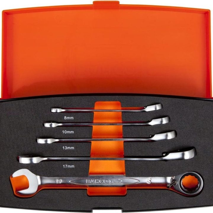 BAHCO Steek-ringratelsleutel set 5-delig